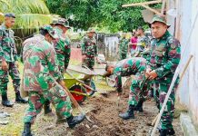 Wujud Nyata Kepedulian TNI: Karya Bakti Bersama Umat Katolik di Gereja Santa Ana Manente