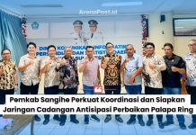 Pemkab Sangihe Perkuat Koordinasi, Siapkan Jaringan Cadangan Antisipasi Perbaikan Palapa Ring