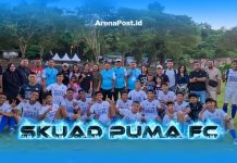 Terhenti 6 Besar Liga 4, Puma FC Apresiasi kepada Bupati Michael Thungari