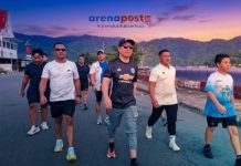 Car Free Day Tahuna Kian Semarak, Bupati dan Ketua TP PKK Jalan Sore Bersama Warga