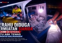 Perahu Diduga Bermuatan Sianida Karam di Sitaro, Satu ABK Tewas di Pantai Balirangen