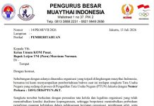 Dualisme Kepengurusan, PB Muaythai Indonesia Sampaikan Sengketa ke KONI Pusat