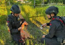 Utamakan Keselamatan Masyarakat, Brimob Polda Sulut Amankan Granat Tangan di Likupang